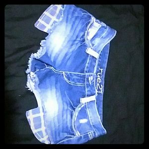 Rue21 blue jean shorts